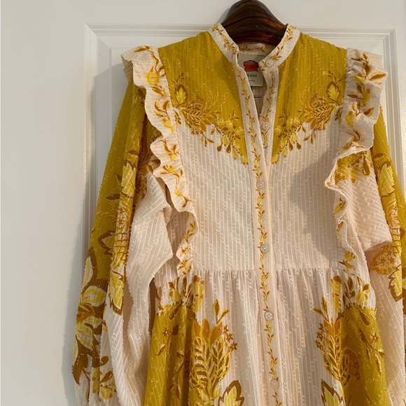 Farm Rio Aura Cream Floral Maxi Dress - Picture 3 of 10